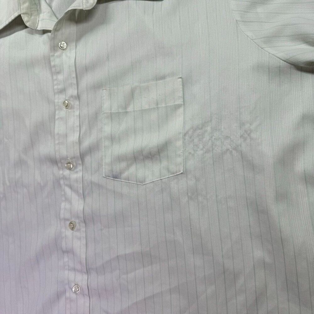 Vintage Arrow Kent Short Sleeve Shirt Mens 17.5 60s 70s‎ Striped Skate Grunge - Picture 2 of 8